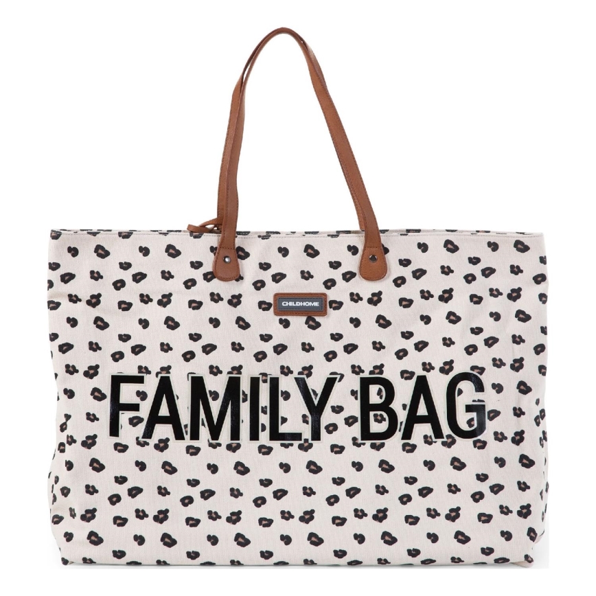 Childhome - Matkakassi FAMILY BAG leopardi
