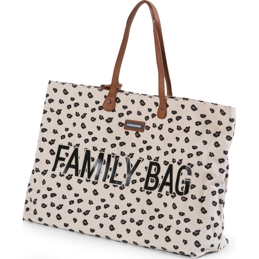 Childhome - Matkakassi FAMILY BAG leopardi