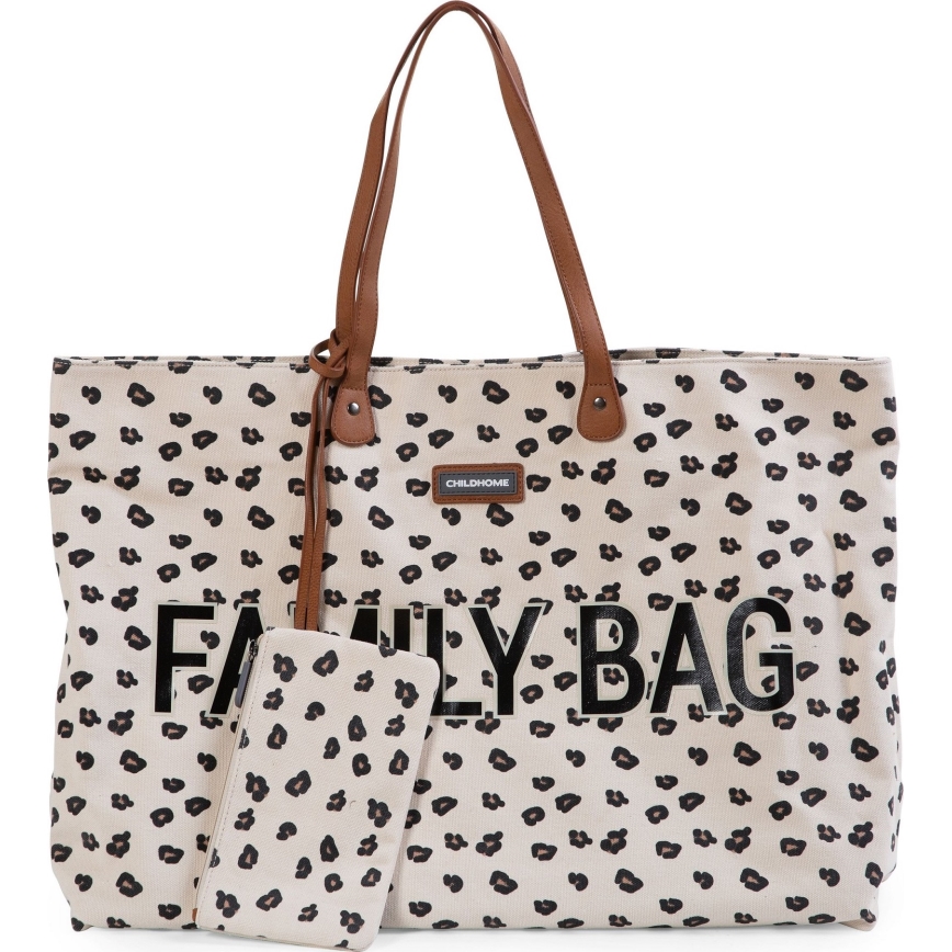 Childhome - Matkakassi FAMILY BAG leopardi