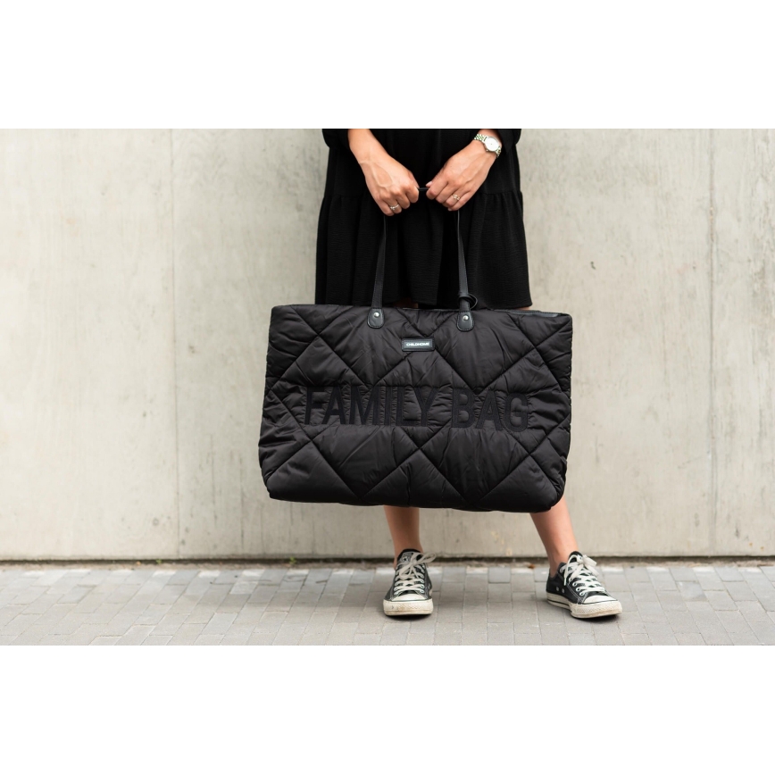 Childhome - Matkakassi FAMILY BAG musta