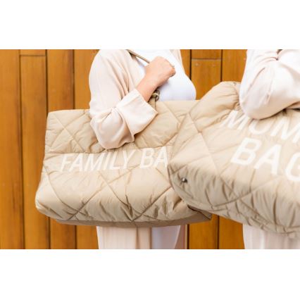 Childhome - Matkakassi FAMILY BAG PUFFERED kerma