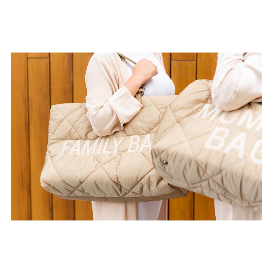 Childhome - Matkakassi FAMILY BAG PUFFERED kerma