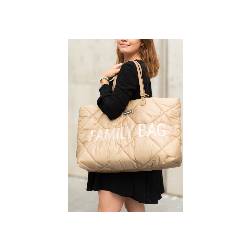 Childhome - Matkakassi FAMILY BAG PUFFERED kerma