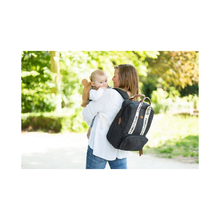 Childhome - Reppu vaihtotarvikkeille FAMILY CLUB musta