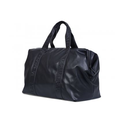 Childhome - Vaihtolaukku MOMMY BAG LEATHER musta