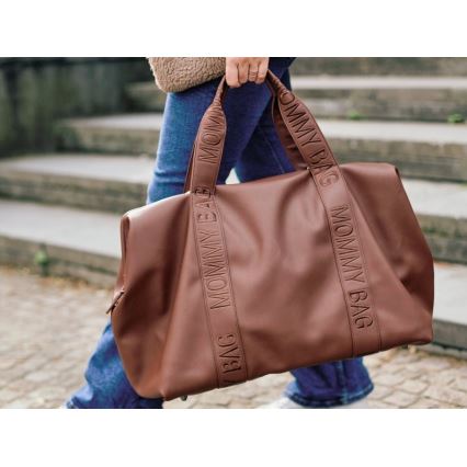 Childhome - Vaihtolaukku MOMMY BAG LEATHER ruskea