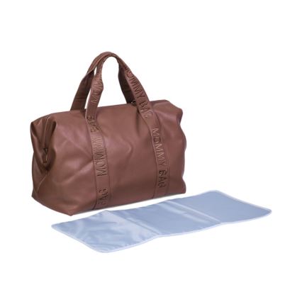 Childhome - Vaihtolaukku MOMMY BAG LEATHER ruskea