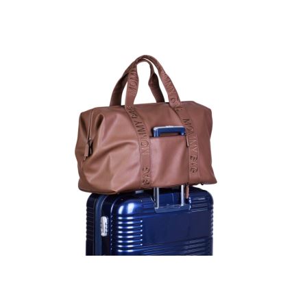 Childhome - Vaihtolaukku MOMMY BAG LEATHER ruskea