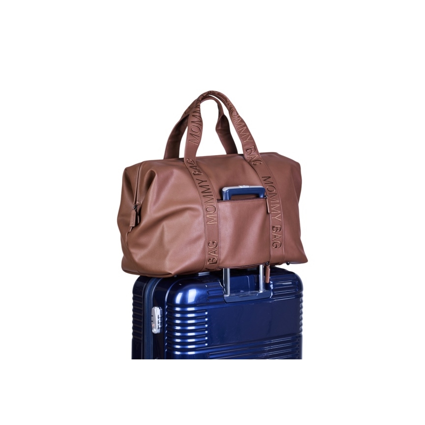 Childhome - Vaihtolaukku MOMMY BAG LEATHER ruskea