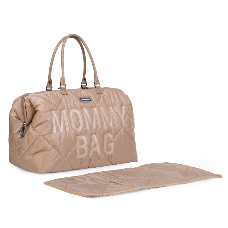 Childhome - Vaihtolaukku MOMMY BAG PUFFERED beige