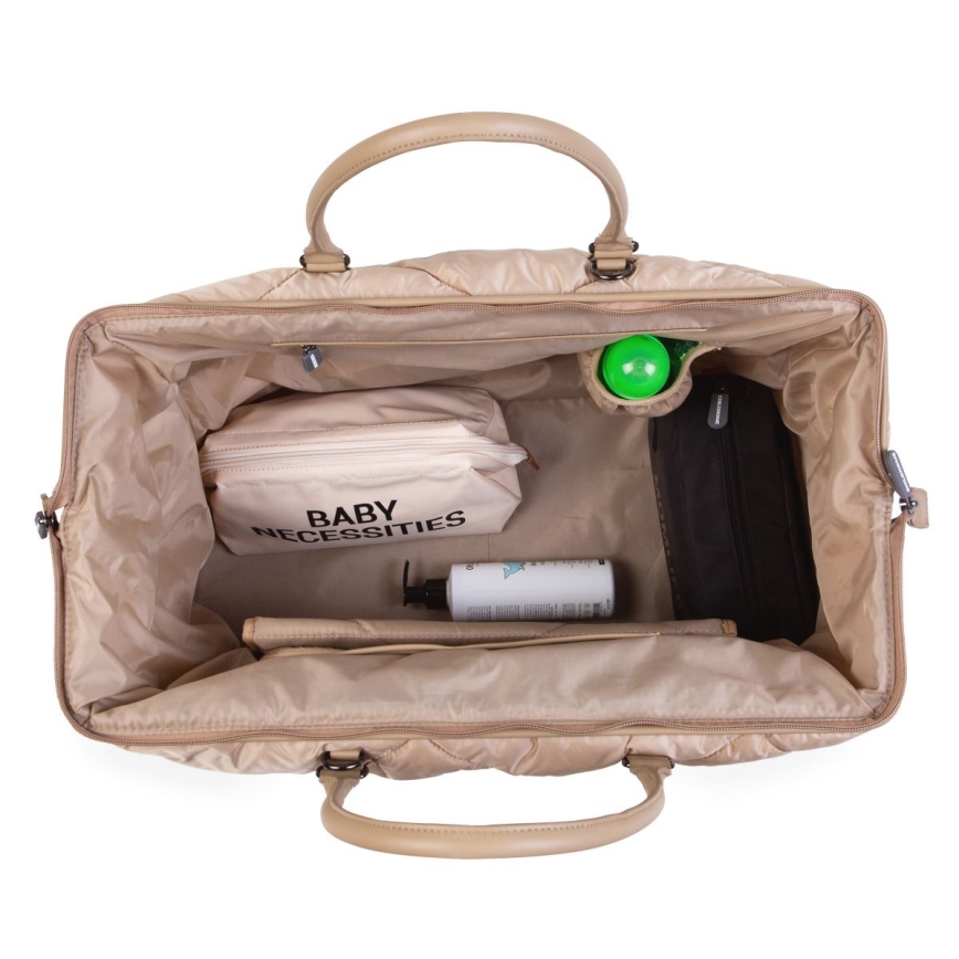 Childhome - Vaihtolaukku MOMMY BAG PUFFERED beige