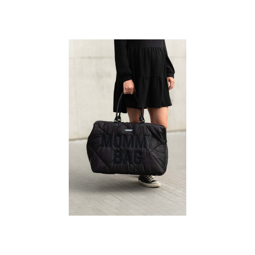 Childhome - Vaihtolaukku MOMMY BAG PUFFERED musta