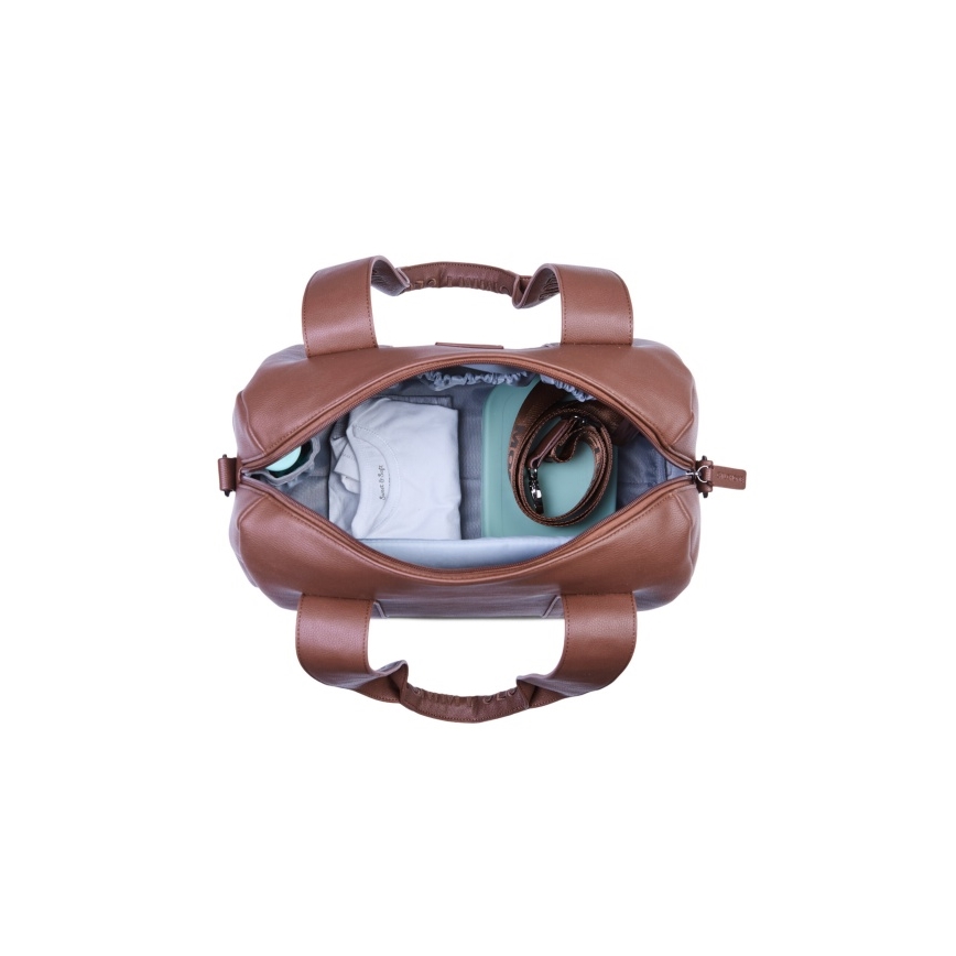 Childhome - Vaihtolaukku MOMMY CLUB LEATHER ruskea