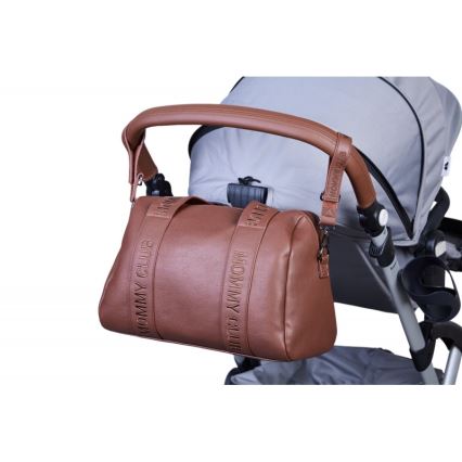 Childhome - Vaihtolaukku MOMMY CLUB LEATHER ruskea