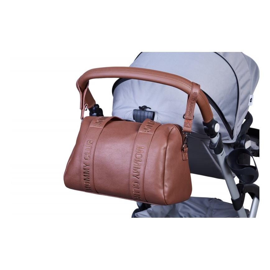 Childhome - Vaihtolaukku MOMMY CLUB LEATHER ruskea