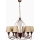 CLASSIC-riippuvalaisin ketjulla 6xE14/40W/230V pronssi/beige