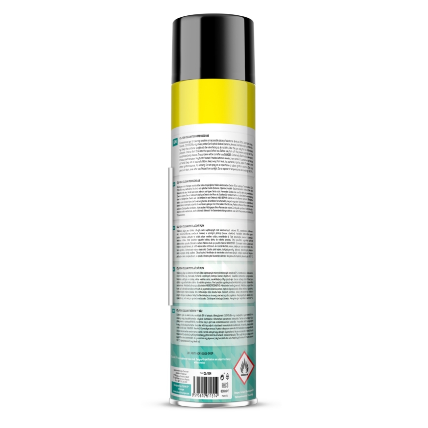 CLEAN IT CL-104 - Paineistettu kaasu elektronisten laitteiden puhdistukseen 600 mm