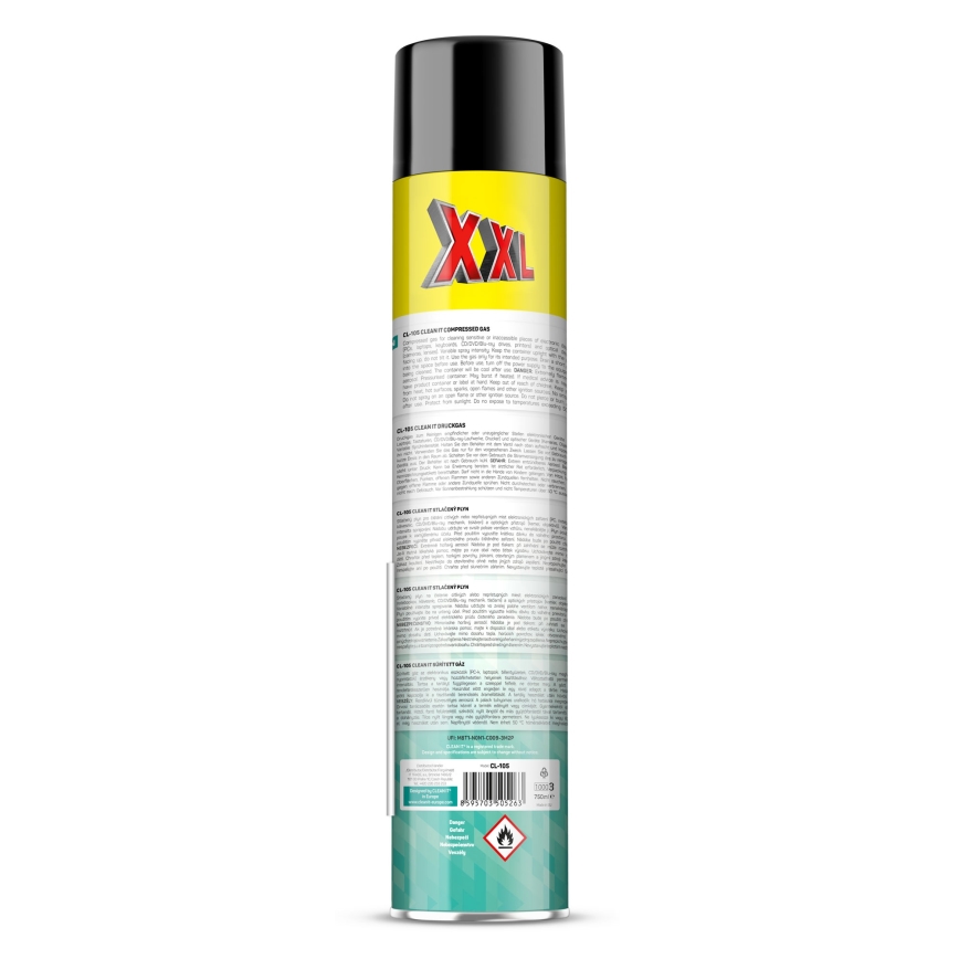 CLEAN IT CL-105 - Paineistettu kaasu elektronisten laitteiden puhdistukseen 750 mm