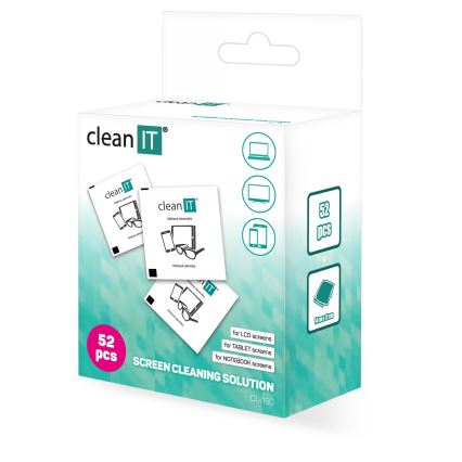 CLEAN IT CL-150 - Yksittäiset puhdistuspyyhkeet 52 kpl