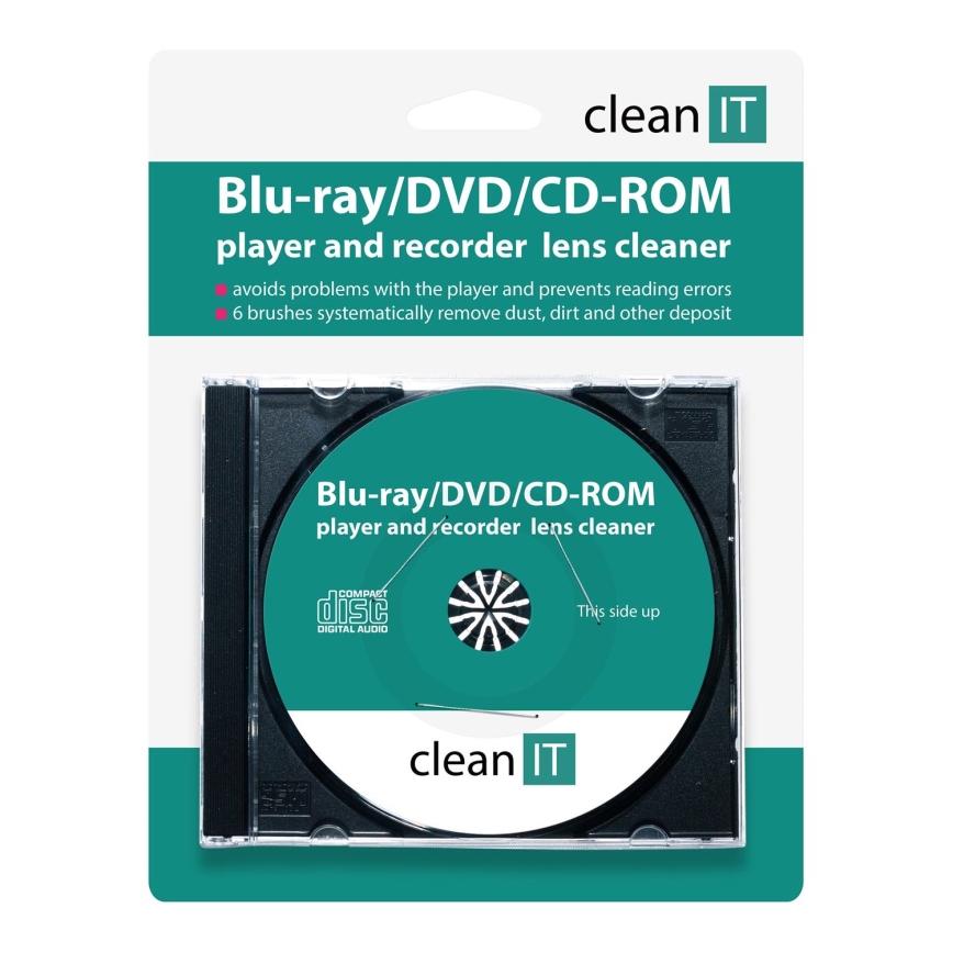 CLEAN IT CL-320 - Puhdistus-CD Blu-ray/DVD/CD-ROM-soittimille