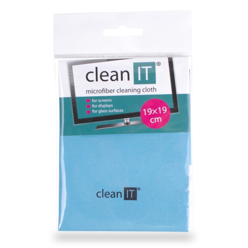 CLEAN IT CL-710 - Mikrokuitupuhdistusliina 19x19 cm sininen