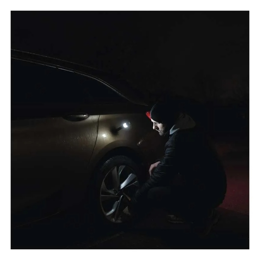 COB-LED-taskulamppu, 2×AA