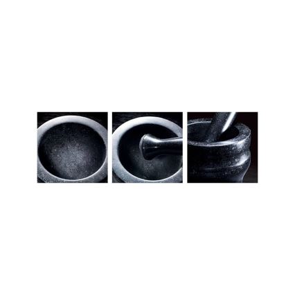 Cole&Mason - Graniittihuhmare survimella GRANITE halkaisija 14 cm graniitti/musta