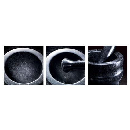 Cole&Mason - Graniittihuhmare survimella GRANITE halkaisija 18 cm graniitti/musta