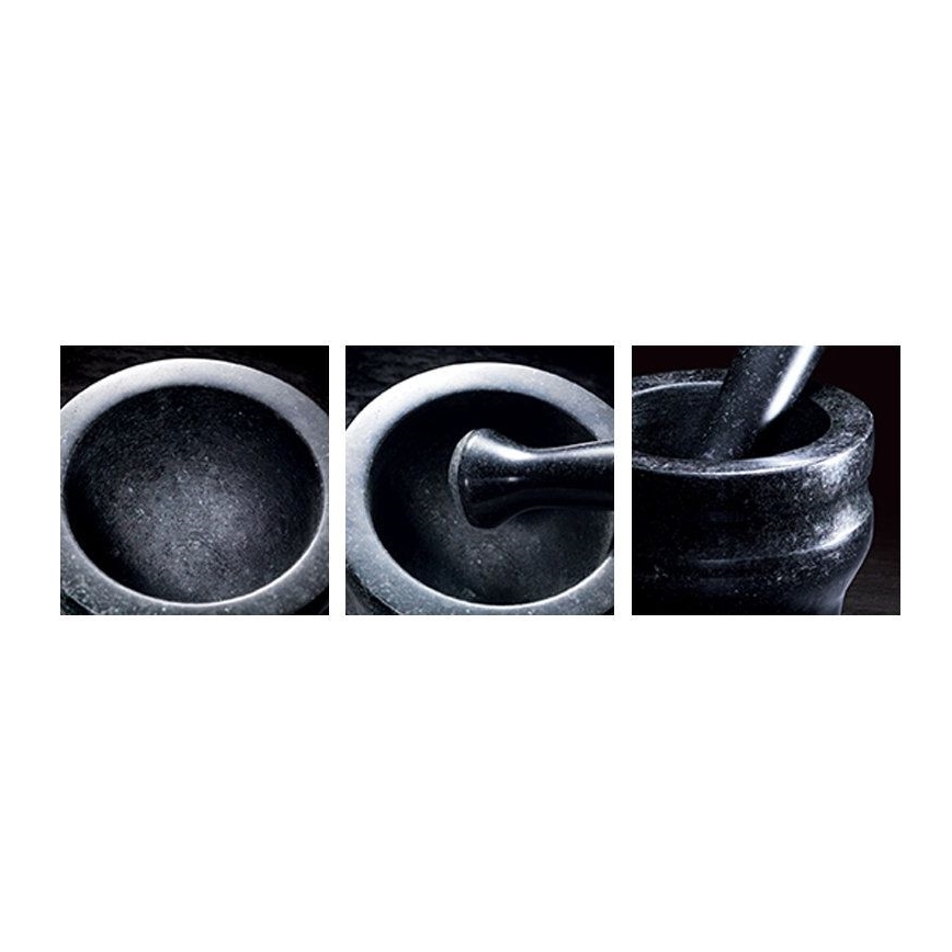 Cole&Mason - Graniittihuhmare survimella GRANITE halkaisija 18 cm graniitti/musta