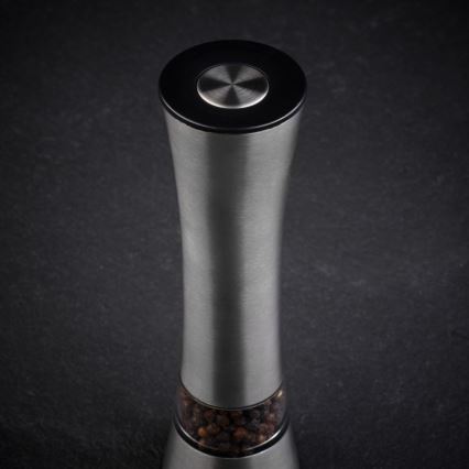 Cole&Mason - Sähköinen salt or pepper grinder BURFORD 4xAAA 18 cm mattakromi