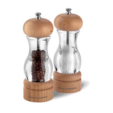 Cole&Mason - Suola- ja pippurimyllysetti BEECH 2 kpl pyökki 16,5 cm