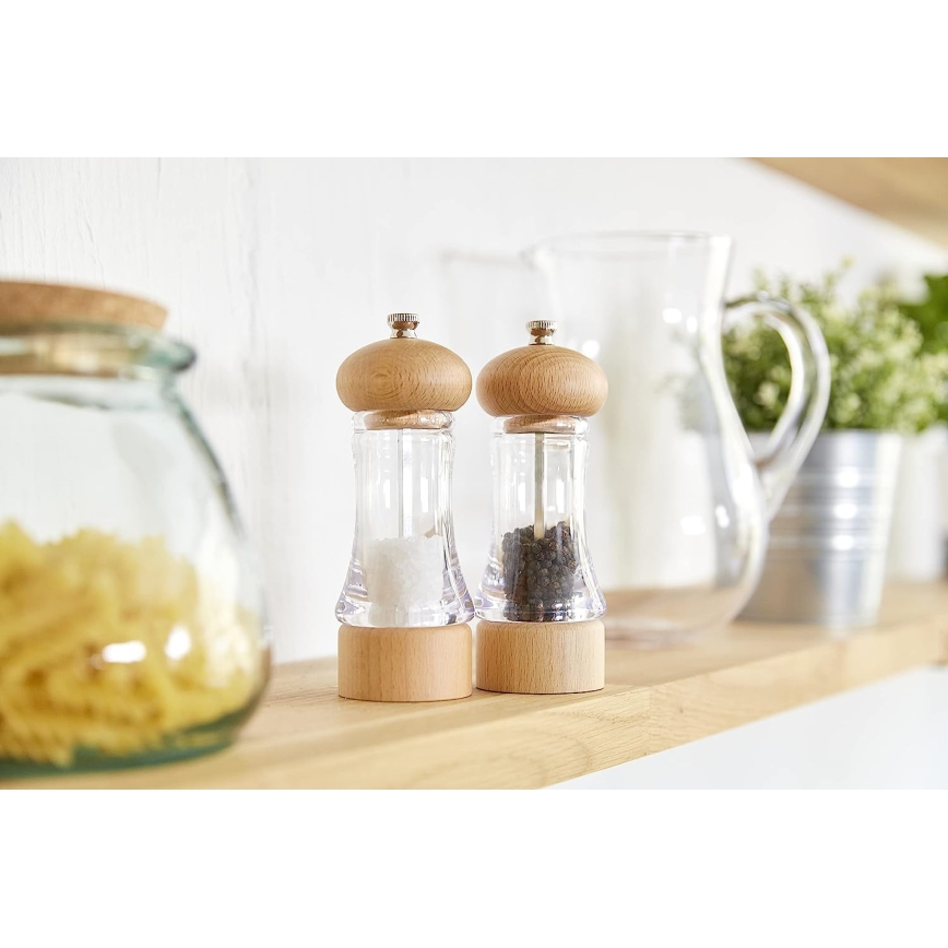 Cole&Mason - Suola- ja pippurimyllysetti BEECH 2 kpl pyökki 16,5 cm