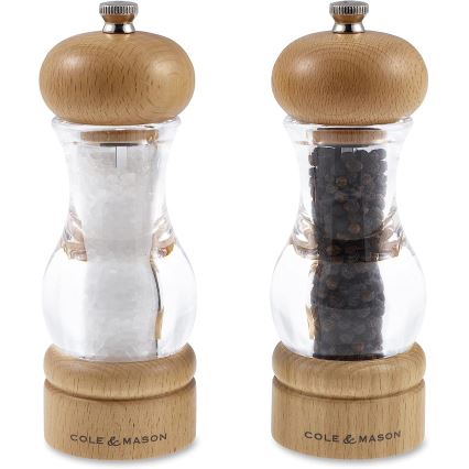 Cole&Mason - Suola- ja pippurimyllysetti BEECH 2 kpl pyökki 16,5 cm