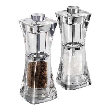 Cole&Mason - Suola- ja pippurimyllysetti CRYSTAL 2 kpl 12,5 cm