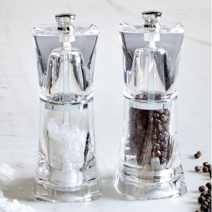 Cole&Mason - Suola- ja pippurimyllysetti CRYSTAL 2 kpl 12,5 cm