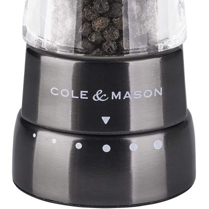 Cole&Mason - Suola- ja pippurimyllysetti DERWENT 2 kpl 19 cm antrasiitti