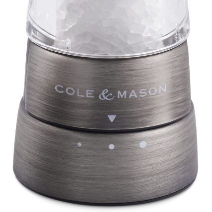 Cole&Mason - Suola- ja pippurimyllysetti DERWENT 2 kpl 19 cm mattakromi