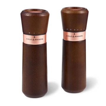 Cole&Mason - Suola- ja pippurimyllysetti LYNDHURST ROSE GOLD 2 kpl 18,5 cm saarni