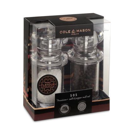 Cole&Mason - Suola- ja pippurimyllysetti PRECISION MILLS 2 kpl 14 cm