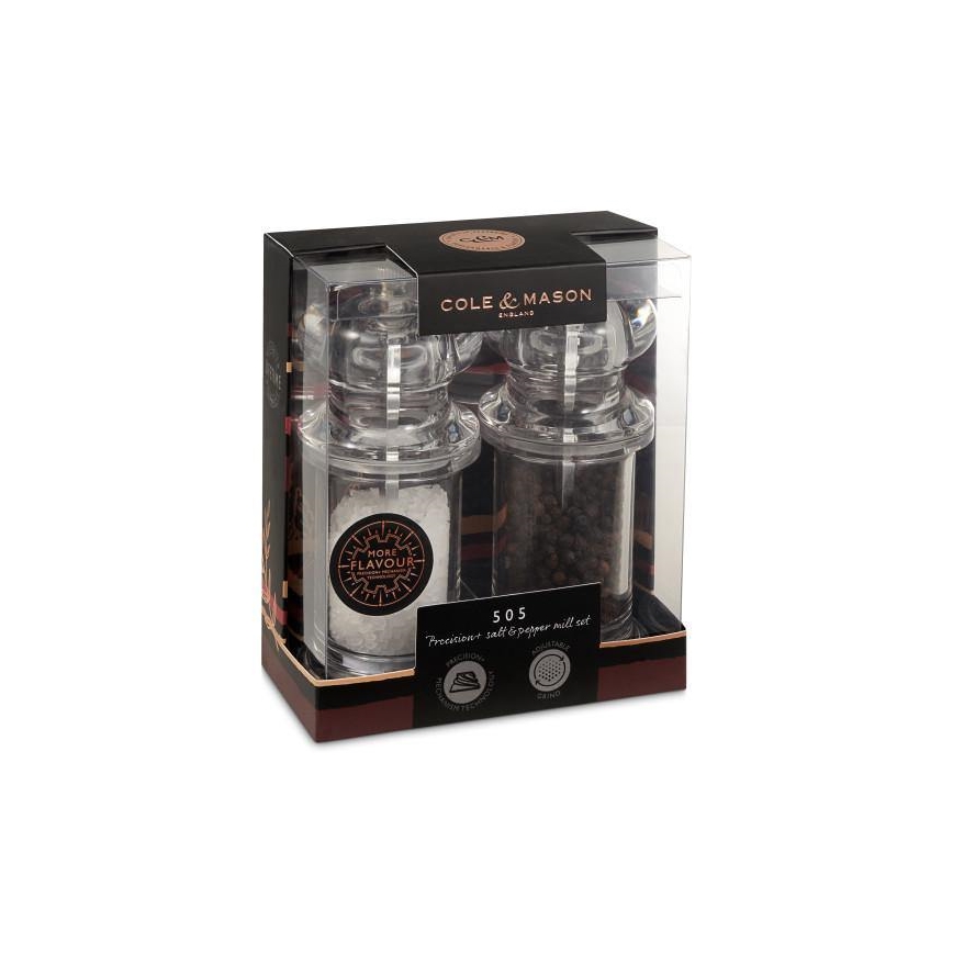 Cole&Mason - Suola- ja pippurimyllysetti PRECISION MILLS 2 kpl 14 cm