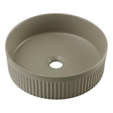 COMAD BEYOND 2 OLIVER VIHREÄ ( E-6565 ) - Työtasoallas BEYOND halkaisija 36 cm keramiikka/matta vihreä