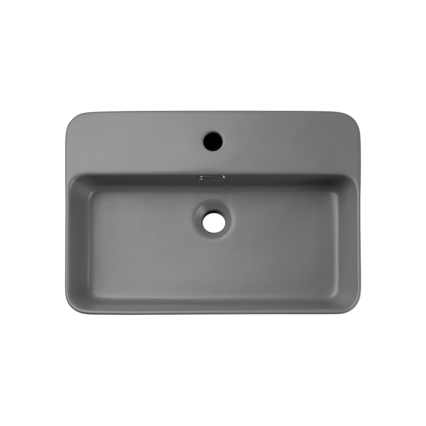 COMAD TRUST 2 MATT LIGHT GREY ( E-6282 ) - Työtasoallas TRUST 55x38 cm keramiikka/matta harmaa