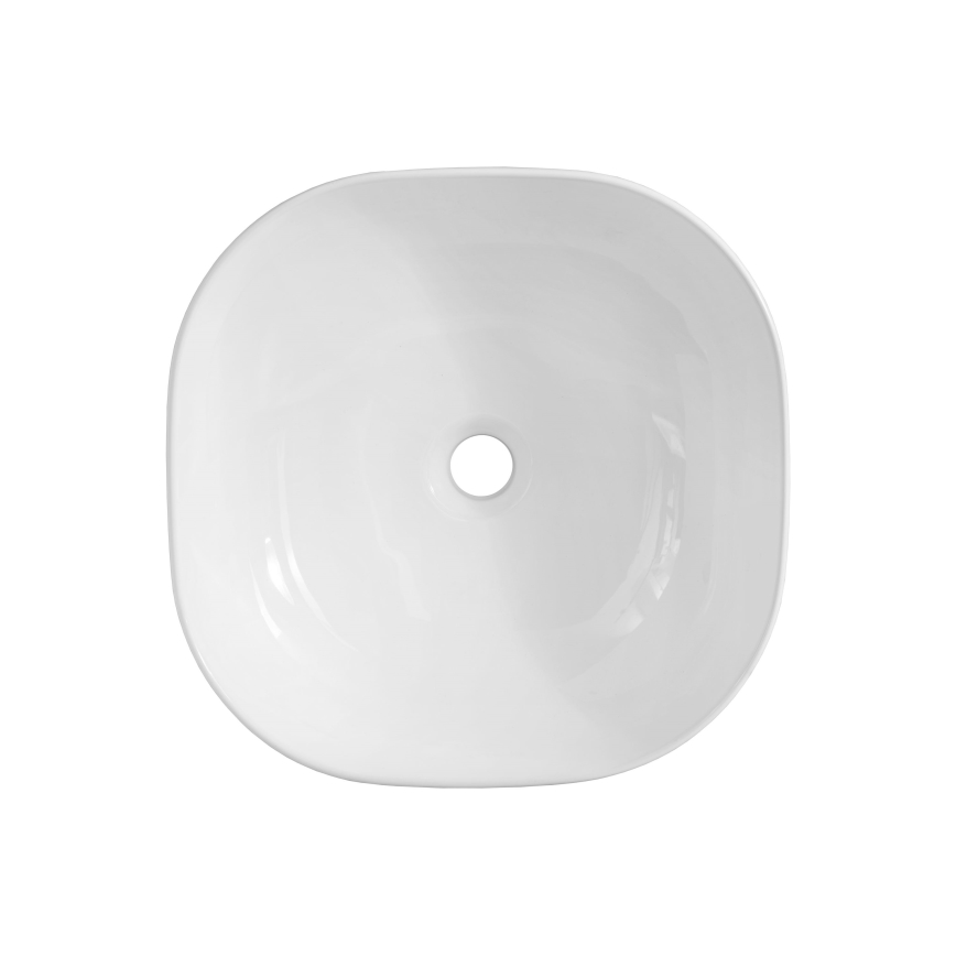 COMAD UM-6252 SMILE 40 DP - SMILE tasoon asennettava pesuallas 41x41 cm keramiikka/kiiltävä valkoinen