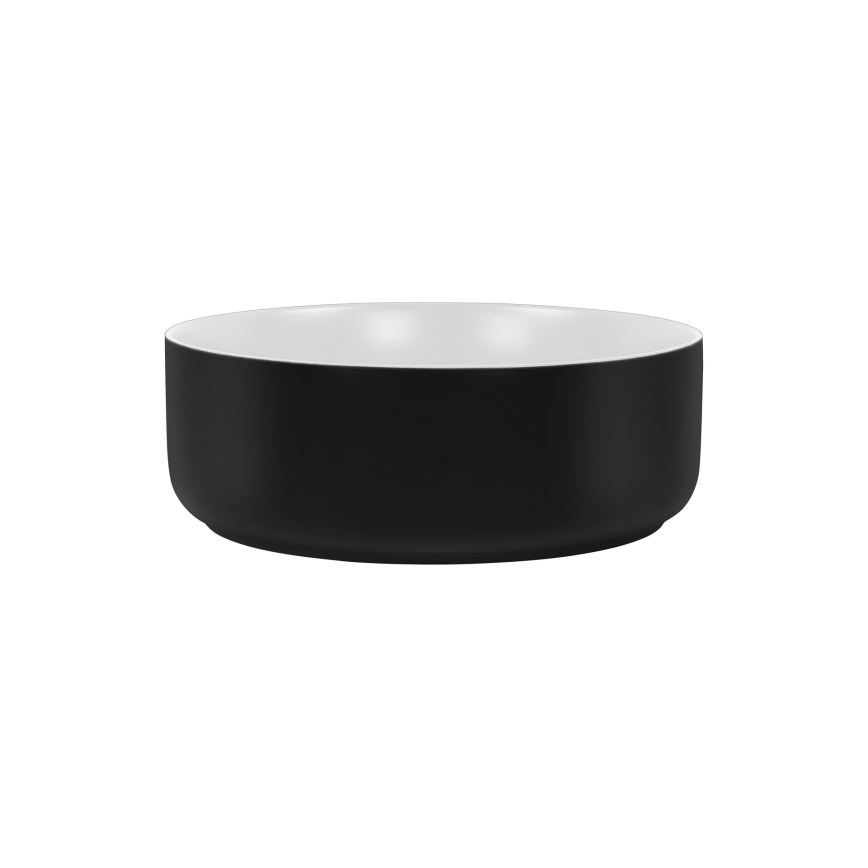 COMAD UM-6259 SIMPLE 8. - Työtasoallas SIMPLE halkaisija 36 cm keramiikka/mattavalkoinen/matta musta