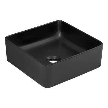 COMAD UM-6276 SLIM 40 BLACK DP - Työtasoallas SLIM 37x37 cm keramiikka/matta musta