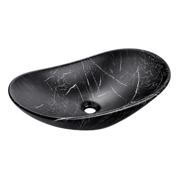 COMAD UN-LENA-MB2 - Työtasoallas LENA 61,5x36 cm keramiikka/matta musta