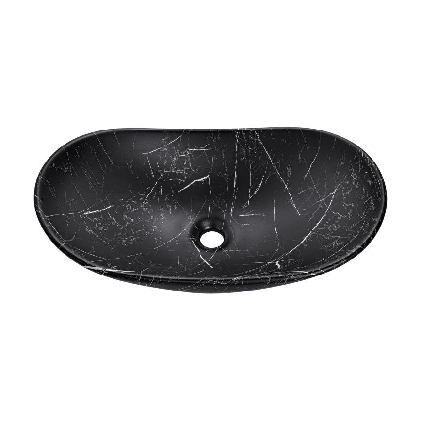 COMAD UN-LENA-MB2 - Työtasoallas LENA 61,5x36 cm keramiikka/matta musta