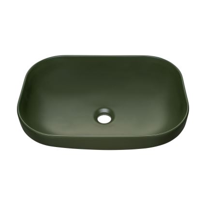 COMAD UN-NELI-MFG - Työtasoallas NELI 50,4x35,2 cm keramiikka/matta vihreä