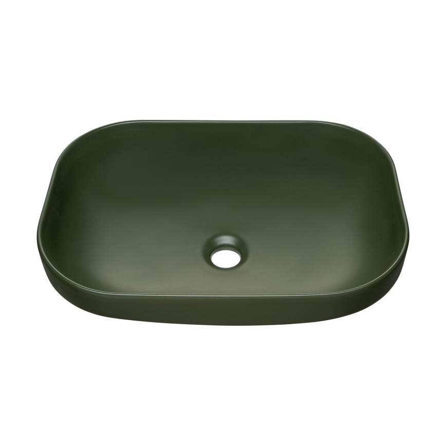 COMAD UN-NELI-MFG - Työtasoallas NELI 50,4x35,2 cm keramiikka/matta vihreä