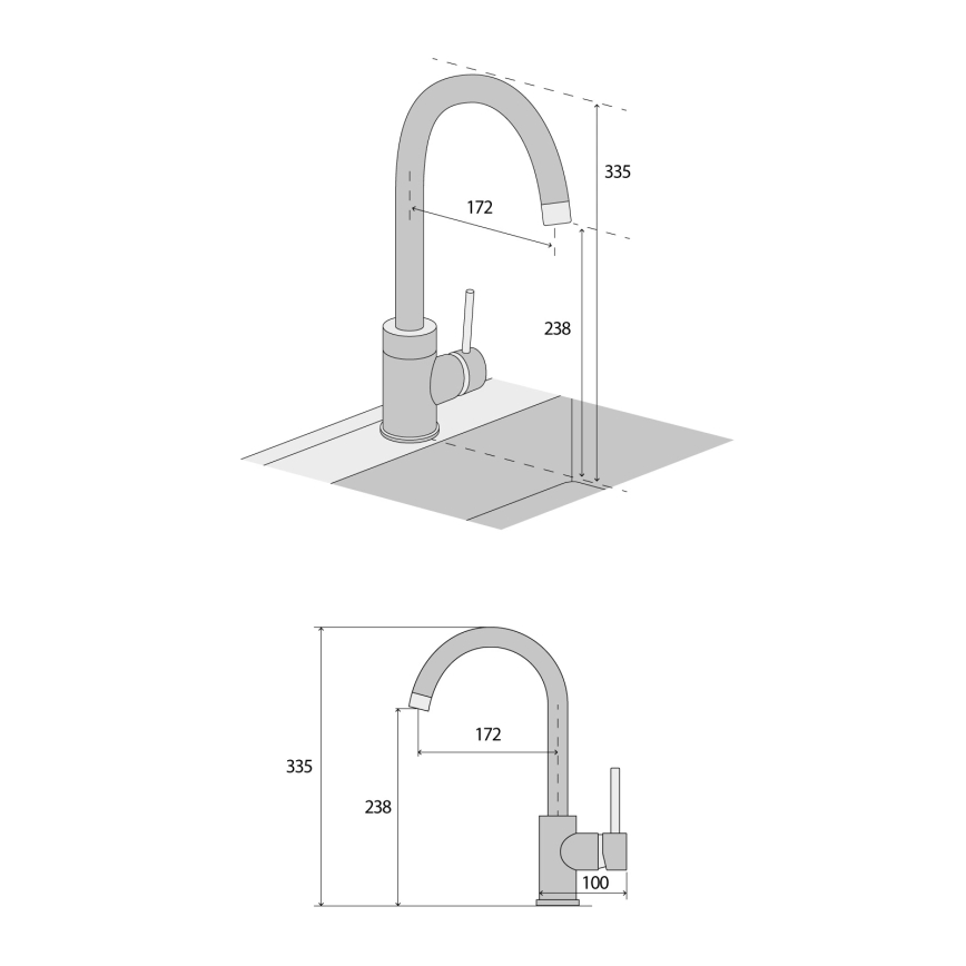 Concept BDG3334BE - Keittiöhana 33,5 cm graniitti/beige